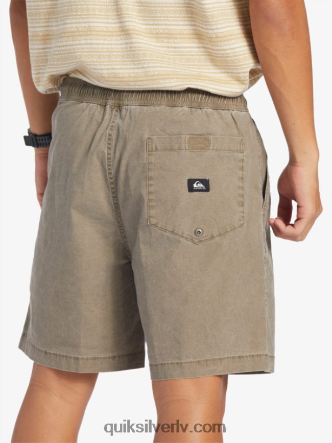 vīriešiem Quiksilver takseru elastīgie šorti Šokolādes gabaliņš 88064R322