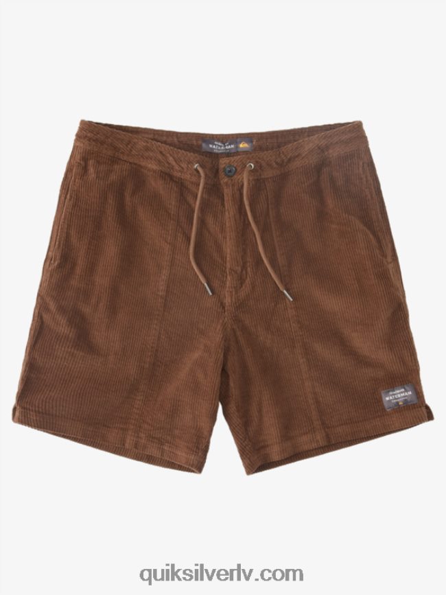 vīriešiem Quiksilver waterman cordy velveta šorti tumšā zeme 88064R875
