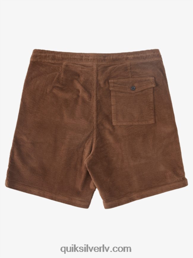 vīriešiem Quiksilver waterman cordy velveta šorti tumšā zeme 88064R875