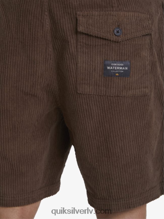 vīriešiem Quiksilver waterman cordy velveta šorti tumšā zeme 88064R875