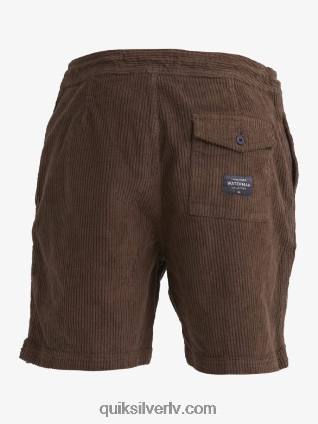 vīriešiem Quiksilver waterman cordy velveta šorti tumšā zeme 88064R875