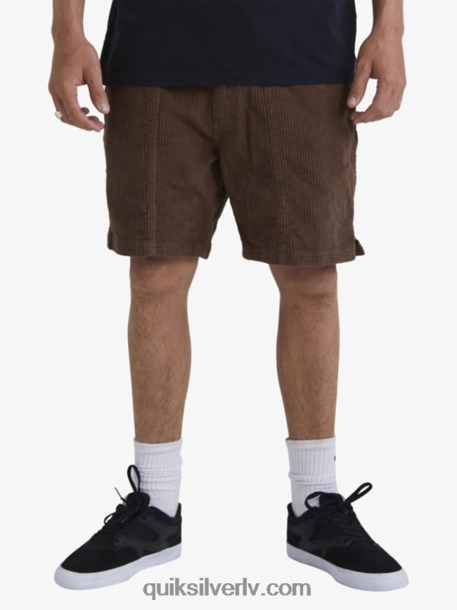 vīriešiem Quiksilver waterman cordy velveta šorti tumšā zeme 88064R875