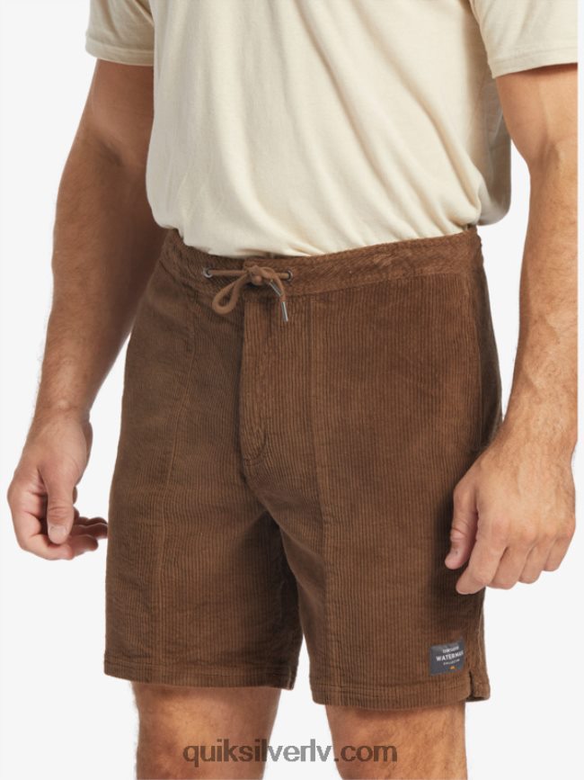 vīriešiem Quiksilver waterman cordy velveta šorti tumšā zeme 88064R875