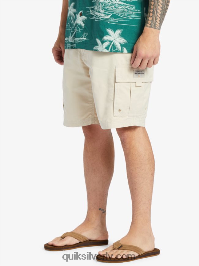 vīriešiem Quiksilver waterman maldive atoll cargo 20 šorti Brūnie rīsi 88064R786