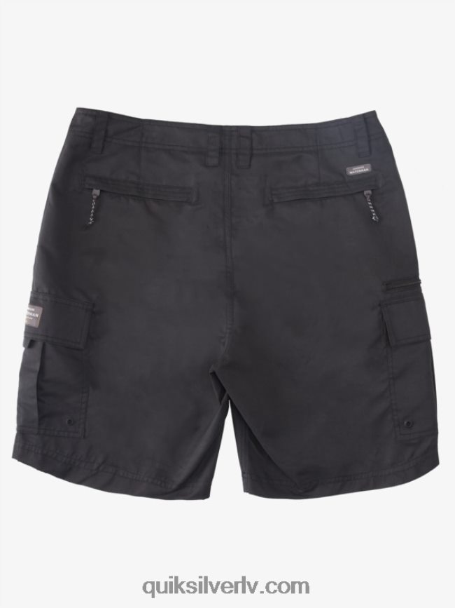 vīriešiem Quiksilver waterman maldive atoll cargo 20 šorti melns 88064R785