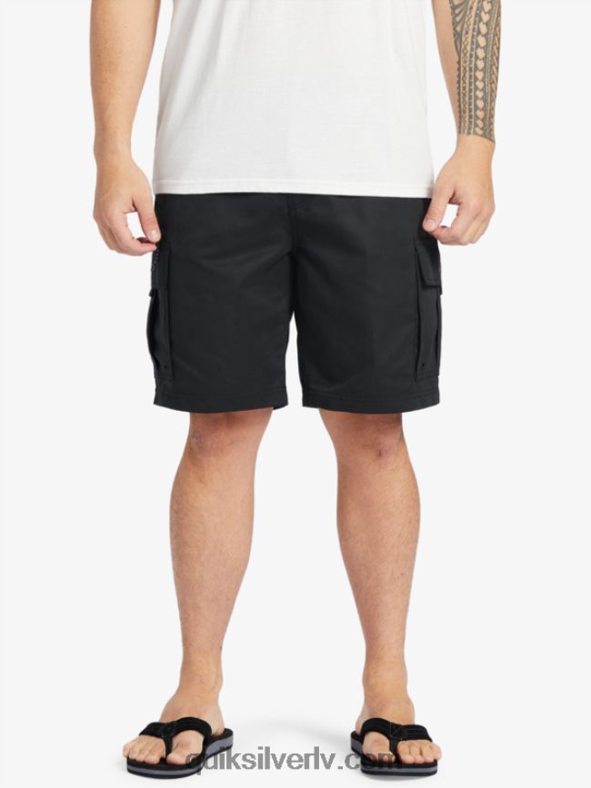 vīriešiem Quiksilver waterman maldive atoll cargo 20 šorti melns 88064R785