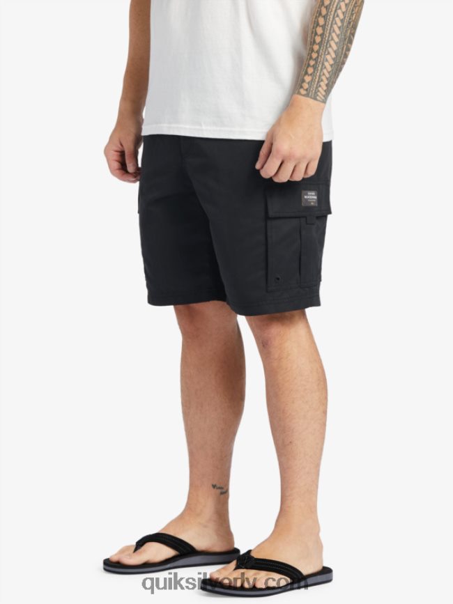 vīriešiem Quiksilver waterman maldive atoll cargo 20 šorti melns 88064R785