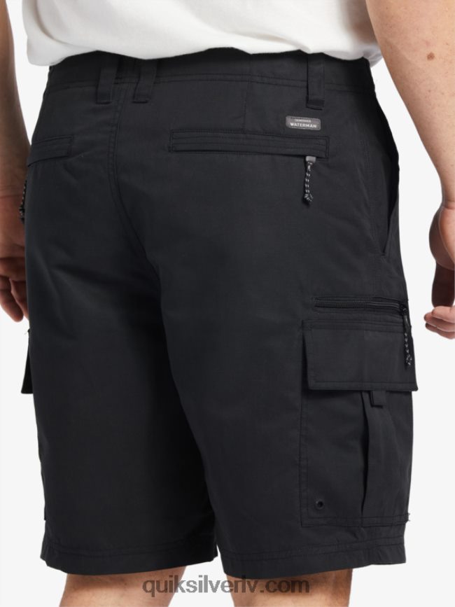 vīriešiem Quiksilver waterman maldive atoll cargo 20 šorti melns 88064R785