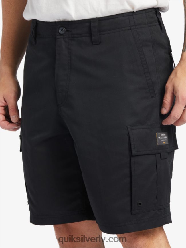 vīriešiem Quiksilver waterman maldive atoll cargo 20 šorti melns 88064R785