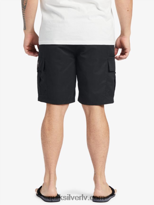 vīriešiem Quiksilver waterman maldive atoll cargo 20 šorti melns 88064R785