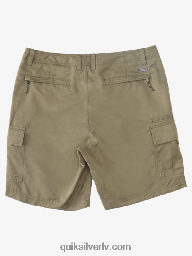 vīriešiem Quiksilver waterman maldive atoll cargo 20 šorti putekļainās olīvas 88064R787