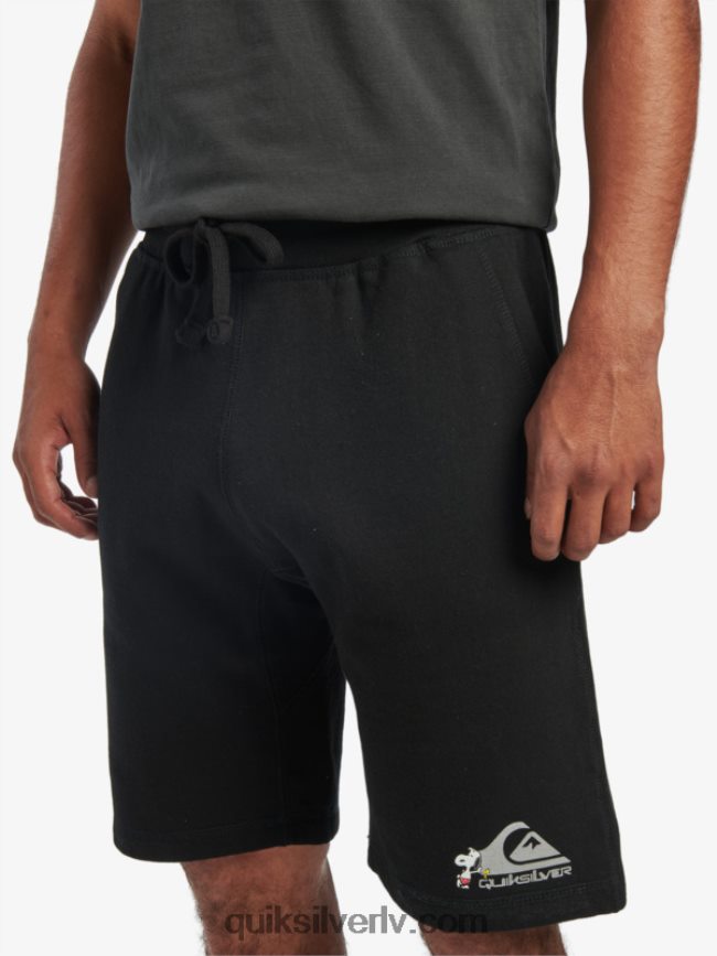 vīriešiem Quiksilver x Peanuts vietējās leģendas šorti melns 88064R1883