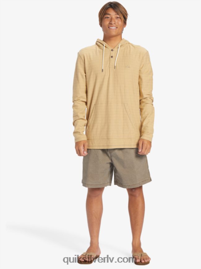 vīriešiem Quiksilver Carlton kapuci carlton taos taupe svītra 88064R744