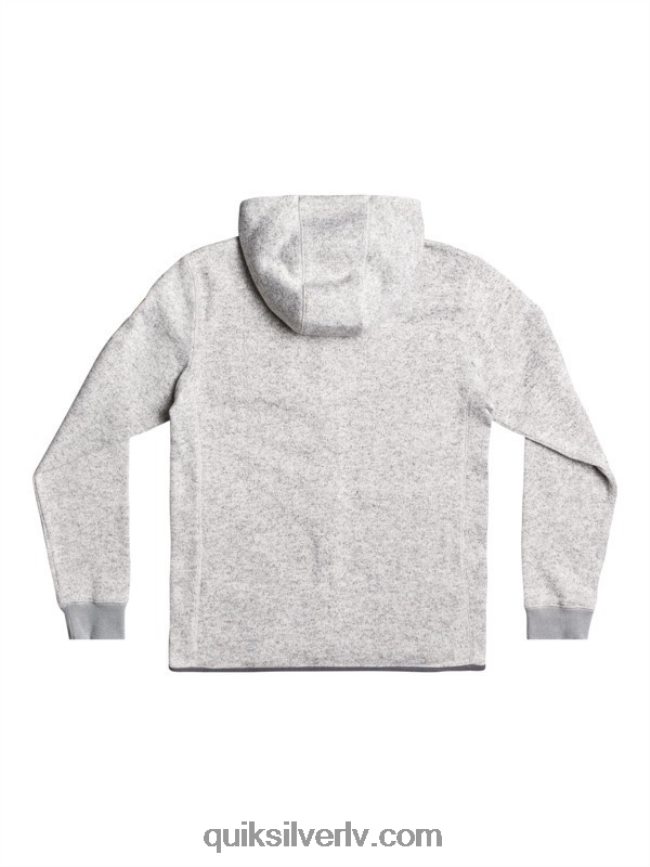 vīriešiem Quiksilver Keller kapuci ar rāvējslēdzēju gaiši pelēki virši 88064R1479