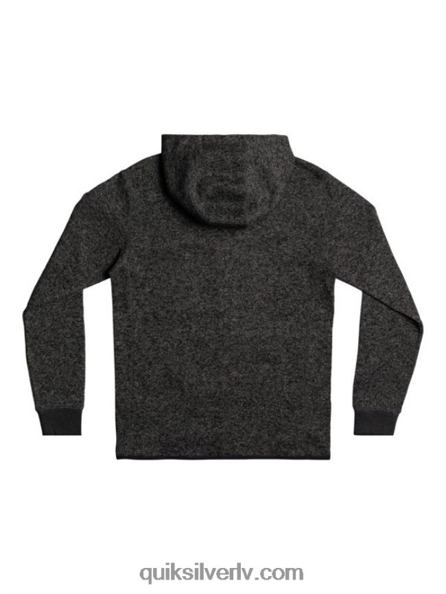 vīriešiem Quiksilver Keller kapuci ar rāvējslēdzēju tumši pelēki virši 88064R1480
