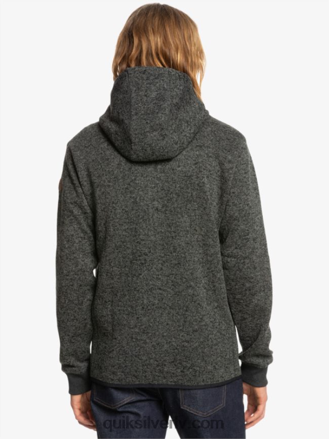 vīriešiem Quiksilver Keller kapuci ar rāvējslēdzēju tumši pelēki virši 88064R1480