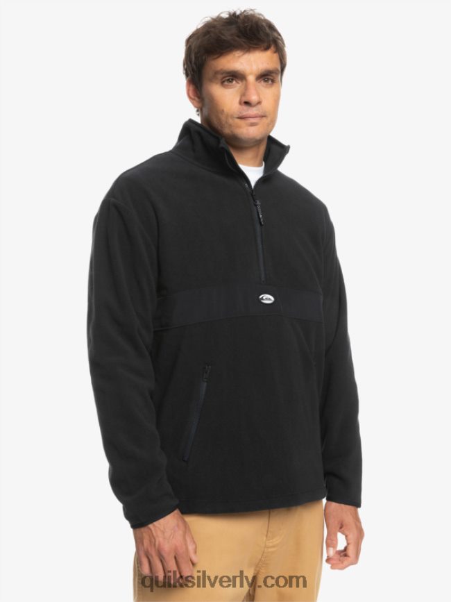 vīriešiem Quiksilver Saturna pusvilna ar rāvējslēdzēju melns 88064R1561