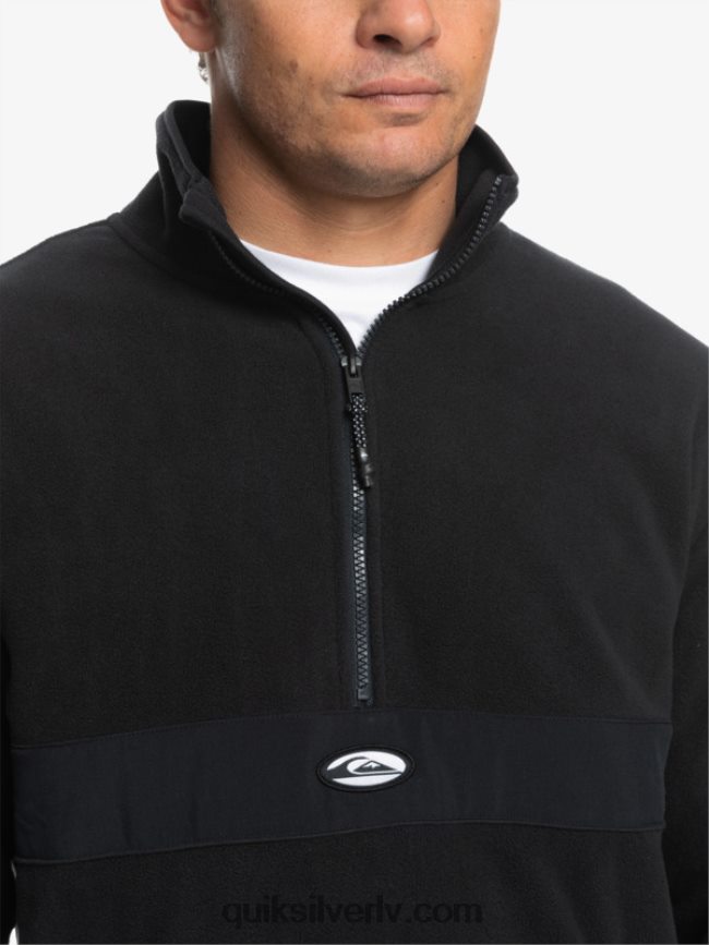vīriešiem Quiksilver Saturna pusvilna ar rāvējslēdzēju melns 88064R1561