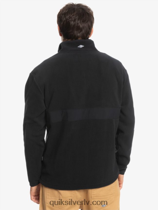 vīriešiem Quiksilver Saturna pusvilna ar rāvējslēdzēju melns 88064R1561
