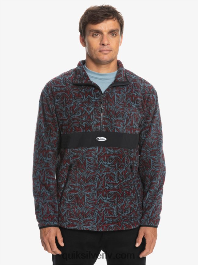 vīriešiem Quiksilver Saturna pusvilna ar rāvējslēdzēju provencial zils saturns 88064R1562