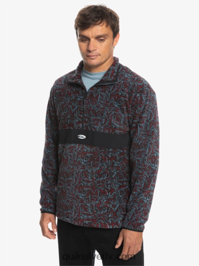 vīriešiem Quiksilver Saturna pusvilna ar rāvējslēdzēju provencial zils saturns 88064R1562
