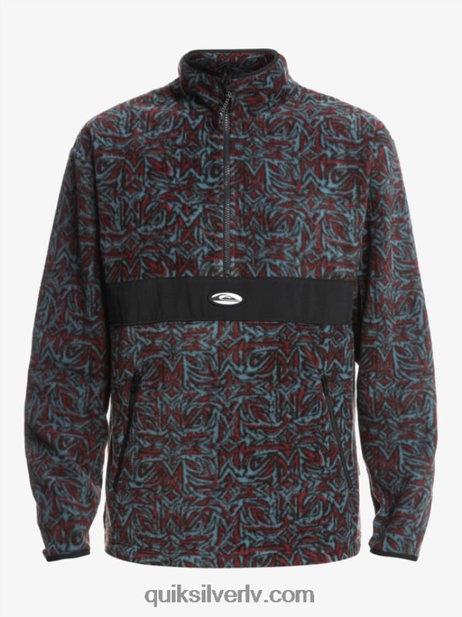 vīriešiem Quiksilver Saturna pusvilna ar rāvējslēdzēju provencial zils saturns 88064R1562