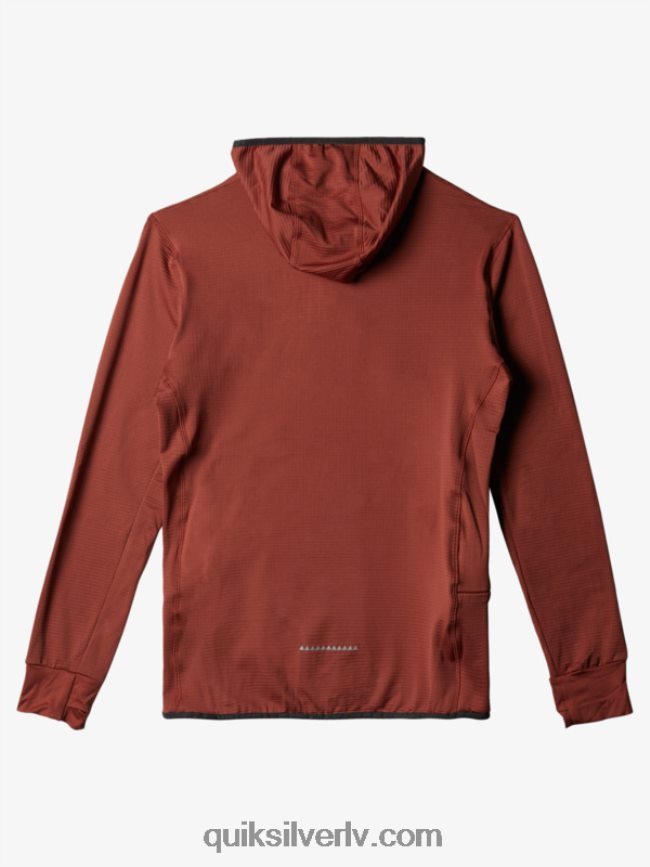 vīriešiem Quiksilver Stāvs punkts vilnas kapuci ar ceturtdaļrāvējslēdzēju sarkankoks 88064R1875
