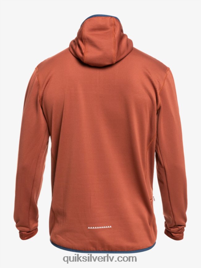 vīriešiem Quiksilver Stāvs punkts vilnas kapuci ar ceturtdaļrāvējslēdzēju sarkankoks 88064R1875
