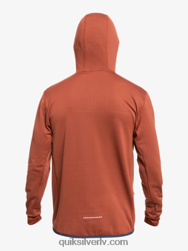 vīriešiem Quiksilver Stāvs punkts vilnas kapuci ar ceturtdaļrāvējslēdzēju sarkankoks 88064R1875