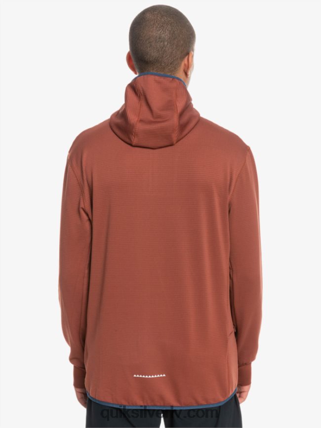 vīriešiem Quiksilver Stāvs punkts vilnas kapuci ar ceturtdaļrāvējslēdzēju sarkankoks 88064R1875