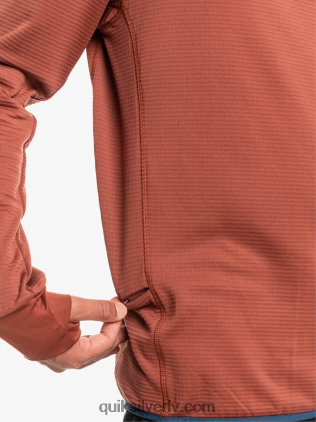 vīriešiem Quiksilver Stāvs punkts vilnas kapuci ar ceturtdaļrāvējslēdzēju sarkankoks 88064R1875