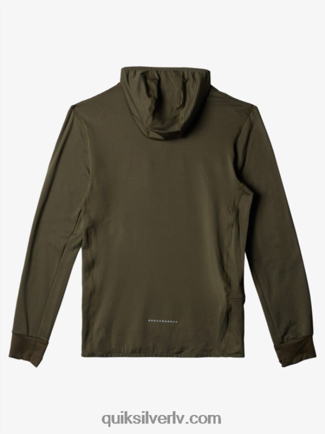 vīriešiem Quiksilver Stāvs punkts vilnas kapuci ar ceturtdaļrāvējslēdzēju vīnogu lapa 88064R1874