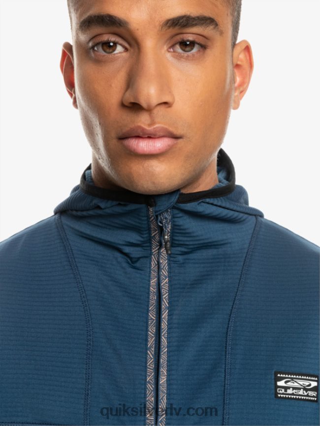 vīriešiem Quiksilver Stāvs punkts vilnas kapuci ar ceturtdaļrāvējslēdzēju zīmotnes zilā krāsā 88064R1873