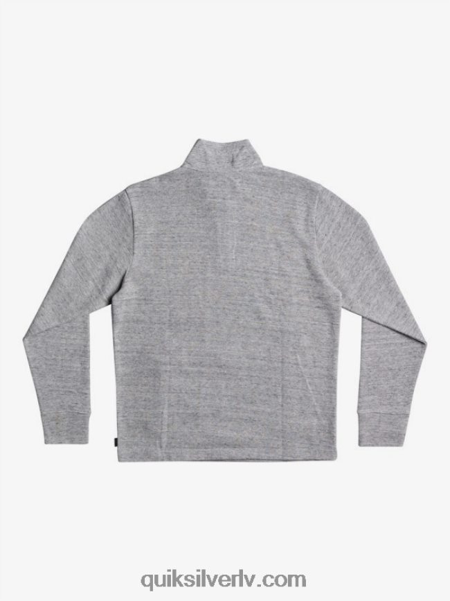 vīriešiem Quiksilver Waterman pointurf zip džemperis ar izgriezumu gaiši pelēki virši 88064R1800
