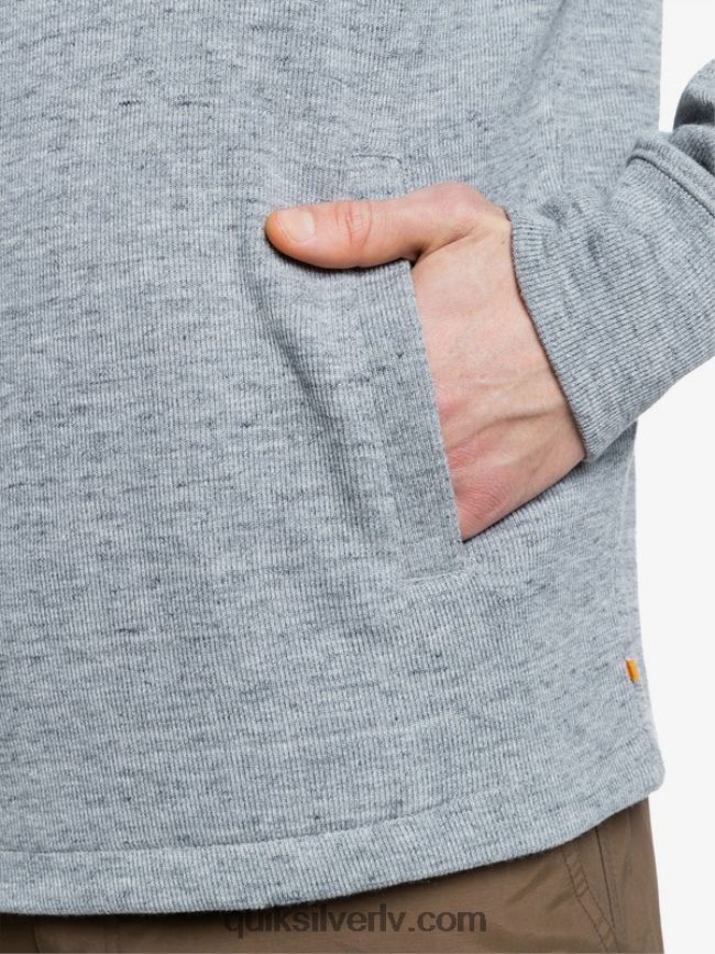 vīriešiem Quiksilver Waterman pointurf zip džemperis ar izgriezumu gaiši pelēki virši 88064R1800