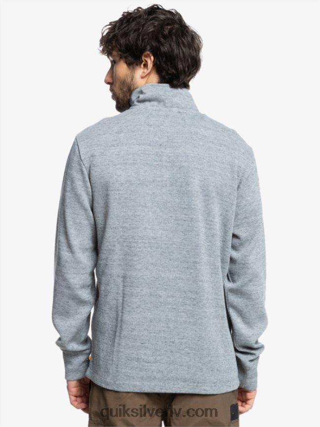 vīriešiem Quiksilver Waterman pointurf zip džemperis ar izgriezumu gaiši pelēki virši 88064R1800