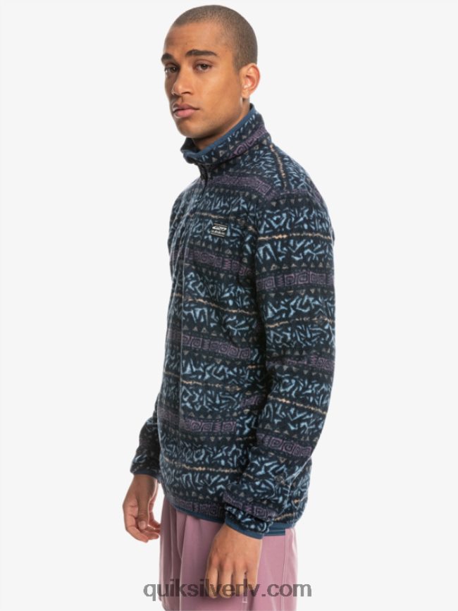 vīriešiem Quiksilver aker ceturkšņa vilnas džemperis putekļains orhideju ziemeļu kanāls 88064R1878