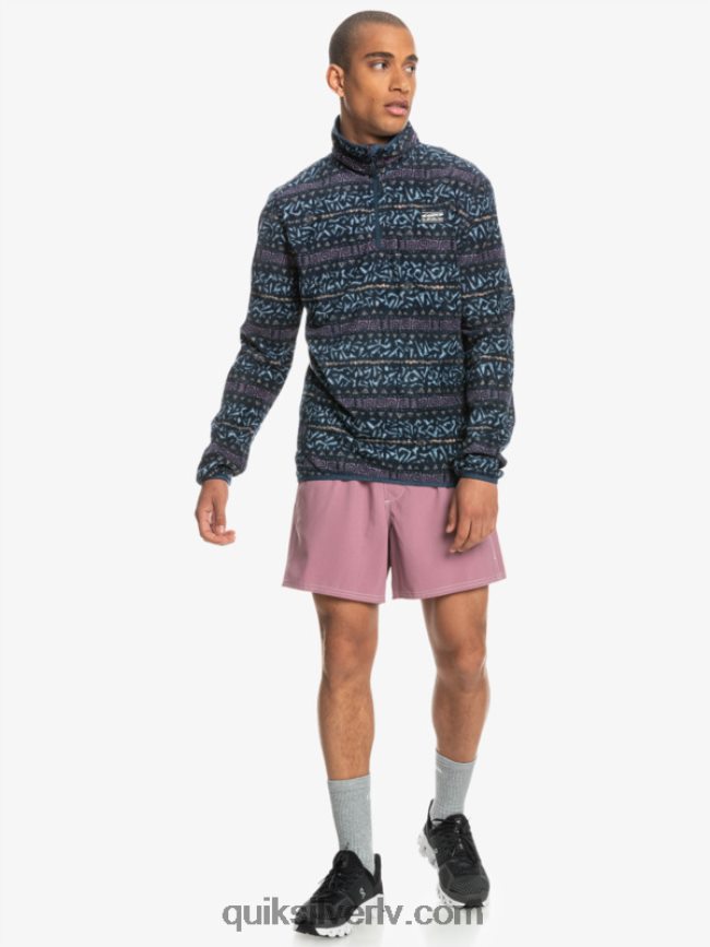 vīriešiem Quiksilver aker ceturkšņa vilnas džemperis putekļains orhideju ziemeļu kanāls 88064R1878