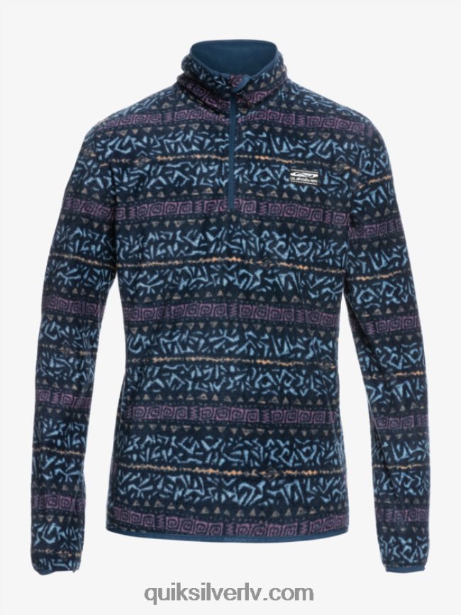 vīriešiem Quiksilver aker ceturkšņa vilnas džemperis putekļains orhideju ziemeļu kanāls 88064R1878
