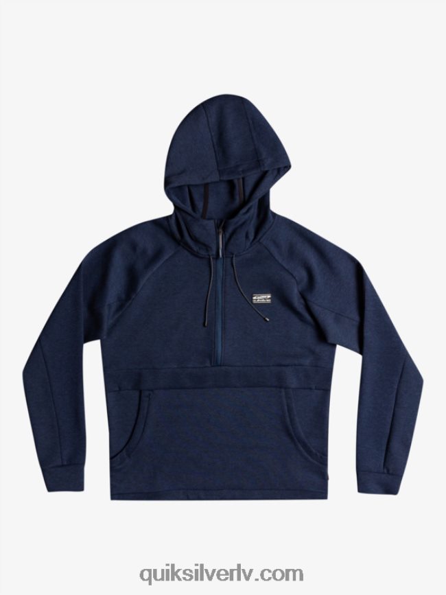 vīriešiem Quiksilver atkāpieties no kapuces ar pusrāvējslēdzēju zīmotnes zils virši 88064R1371