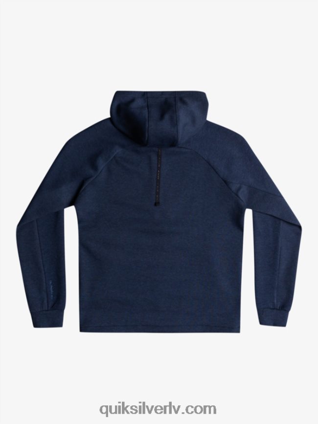 vīriešiem Quiksilver atkāpieties no kapuces ar pusrāvējslēdzēju zīmotnes zils virši 88064R1371