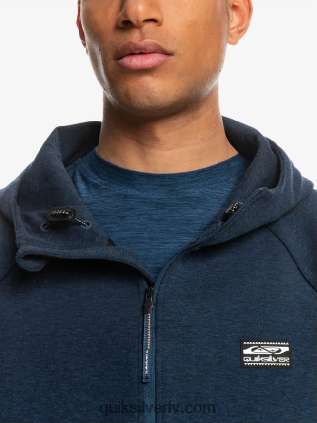 vīriešiem Quiksilver atkāpieties no kapuces ar pusrāvējslēdzēju zīmotnes zils virši 88064R1371