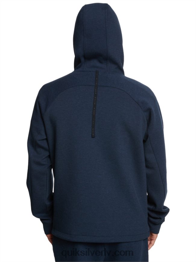 vīriešiem Quiksilver atkāpieties no kapuces ar pusrāvējslēdzēju zīmotnes zils virši 88064R1371