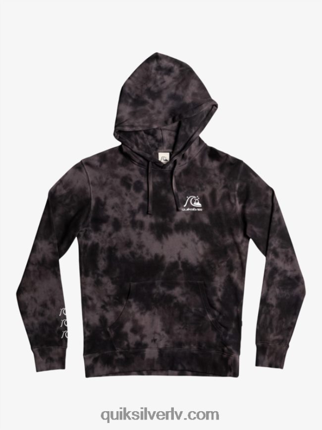 vīriešiem Quiksilver duļķains, krāsojams kapuci melna duļķaina kaklasaites krāsa 88064R1503