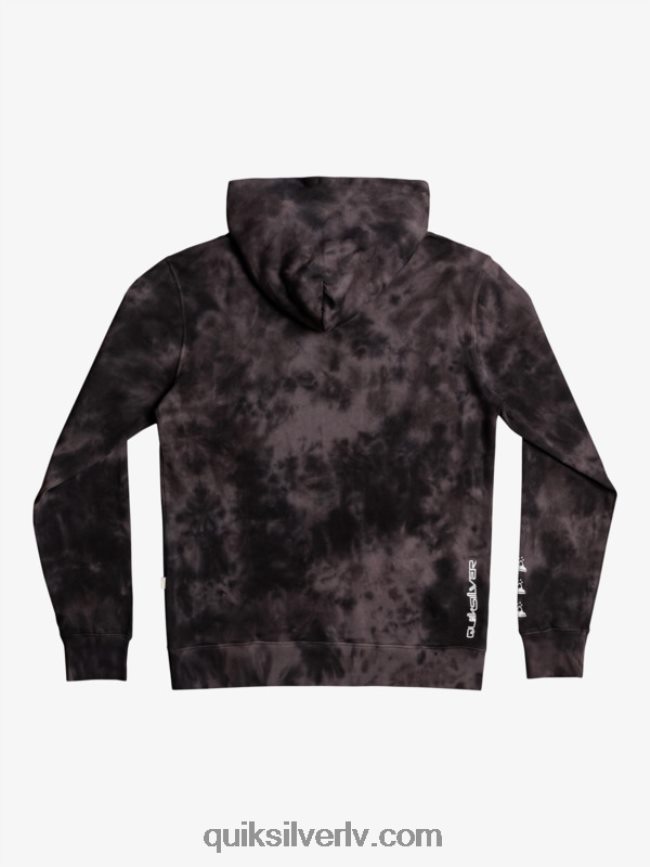 vīriešiem Quiksilver duļķains, krāsojams kapuci melna duļķaina kaklasaites krāsa 88064R1503