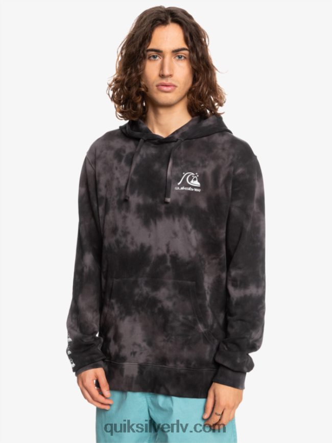 vīriešiem Quiksilver duļķains, krāsojams kapuci melna duļķaina kaklasaites krāsa 88064R1503