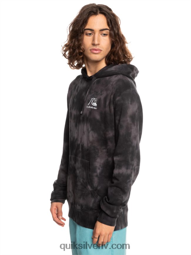 vīriešiem Quiksilver duļķains, krāsojams kapuci melna duļķaina kaklasaites krāsa 88064R1503