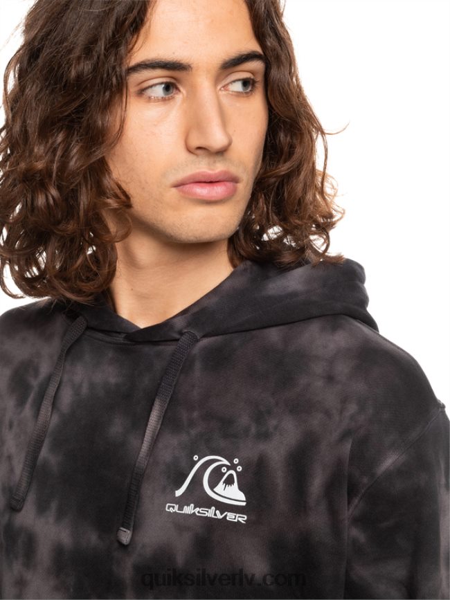 vīriešiem Quiksilver duļķains, krāsojams kapuci melna duļķaina kaklasaites krāsa 88064R1503