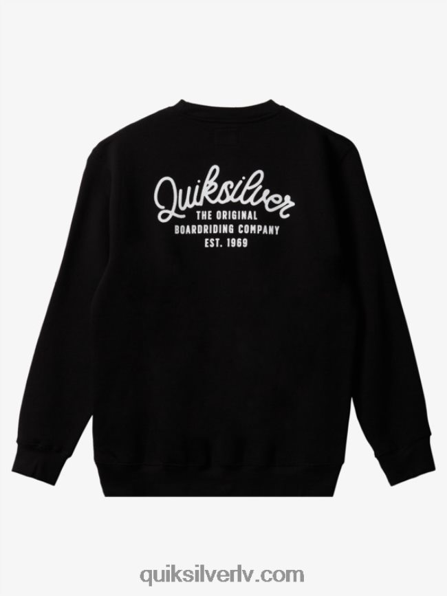 vīriešiem Quiksilver jauns sporta krekls ar apkakli melns 88064R1802