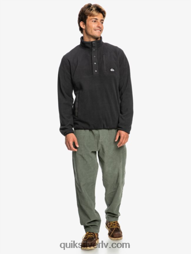 vīriešiem Quiksilver nav galamērķa snap flīsa džemperis fantoms 88064R1040